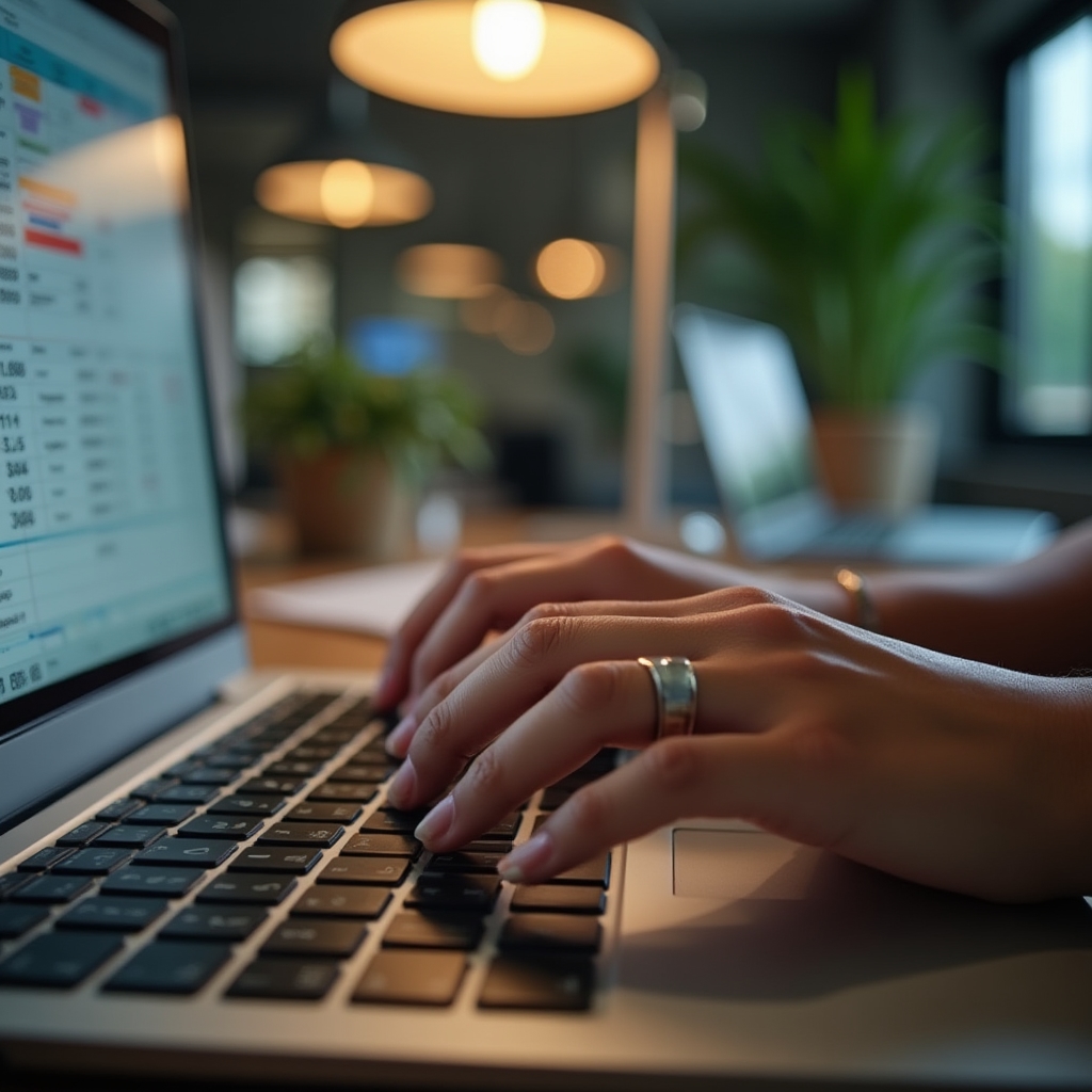Exercițiu pe un set de date anonimizate afișat pe un laptop
